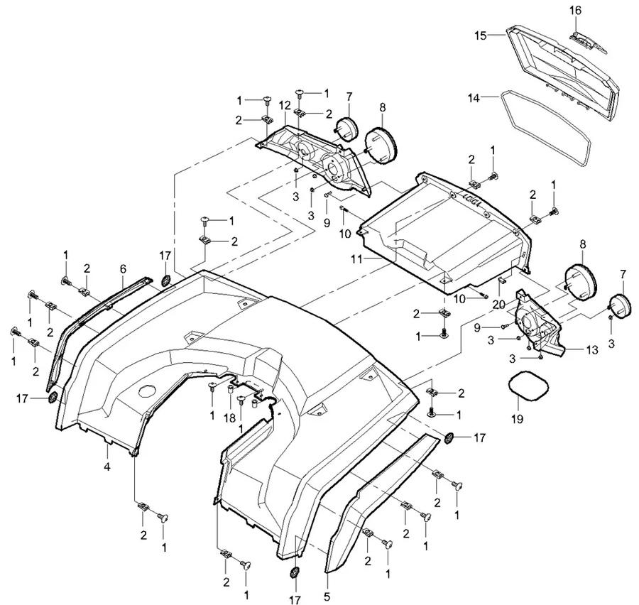 ОБВЕС ПЛАСТИКОВЫЙ ЗАДНИЙ