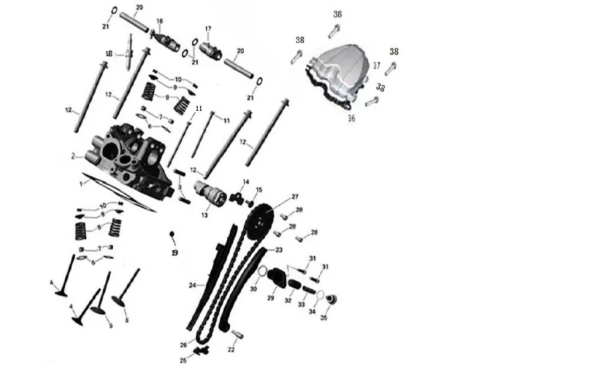 Головка блока цилиндров вторая