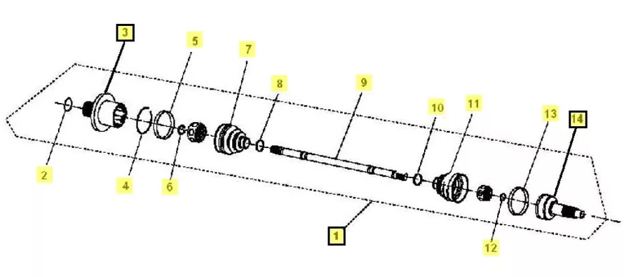 ШРУС задний (до 25.05.13)