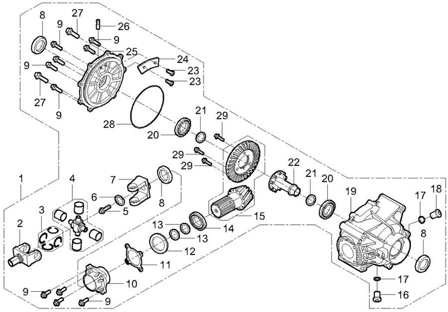 РЕДУКТОР ЗАДНИЙ