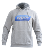 Толстовка YOKO KIDS HOODIE BLUE LOGO, серый
