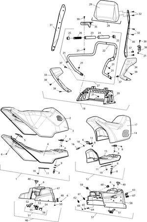 Сиденья для FRONTIER 1000