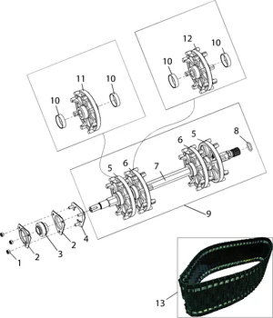 Вал ведущий с колесами S10200320 с 31.03.2020 по 01.05.2023