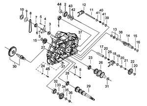 Двигатель(Левый картер(2))