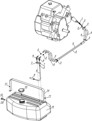 Система питания для двигателя Robin Subaru