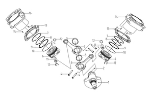 ПОРШЕНЬ, ЦИЛИНДР И КОЛЕНЧАТЫЙ ВАЛ (ДВИГАТЕЛЬ)