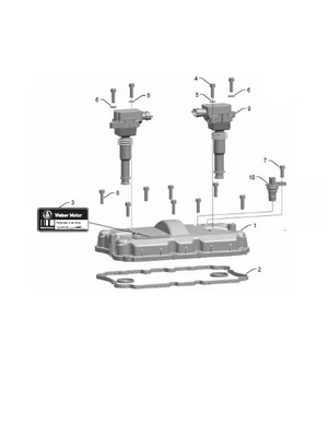Установка крышки клапанного механизма
