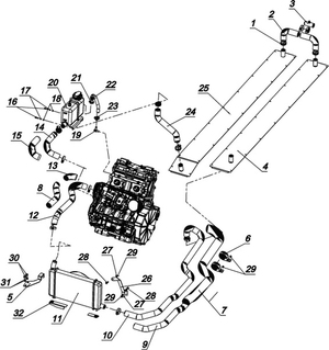 Система охлаждения С40502300