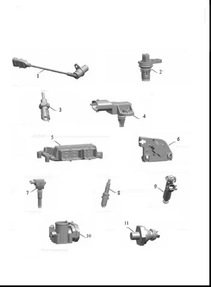 Элементы системы управления двигателем