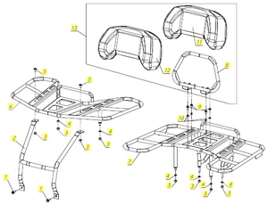 Багажники, спинка сиденья