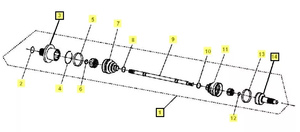 ШРУС задний (до 25.05.13)