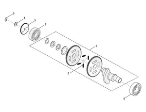 Двигатель. Вал балансировочный