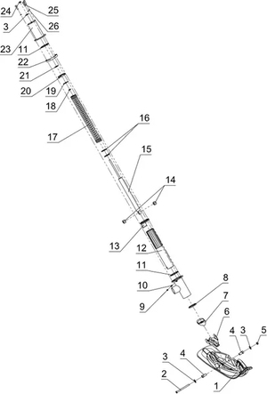 Подвеска передняя и лыжа для C40301100