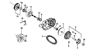 Двигатель (Вариатор) до 2015 года