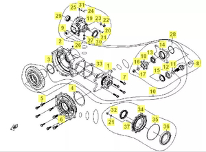 Редуктор задний 26200-500(2)-00