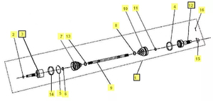 ШРУС передний левый (с 25.05.13)