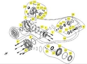 Редуктор задний 26200-500(2)-00