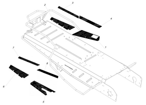 Комплект аппликаций для снегохода TIKSY 500 4T 210700010