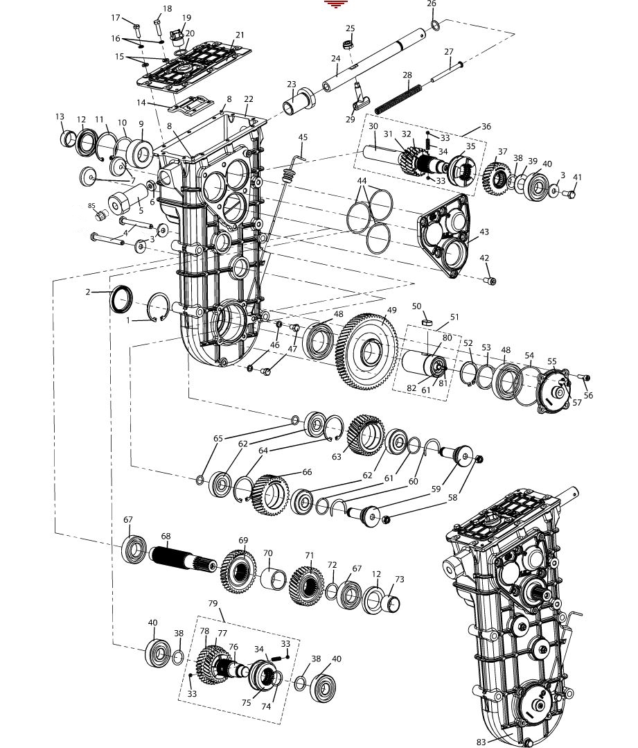Коробка передач C40600100, C40600100-01